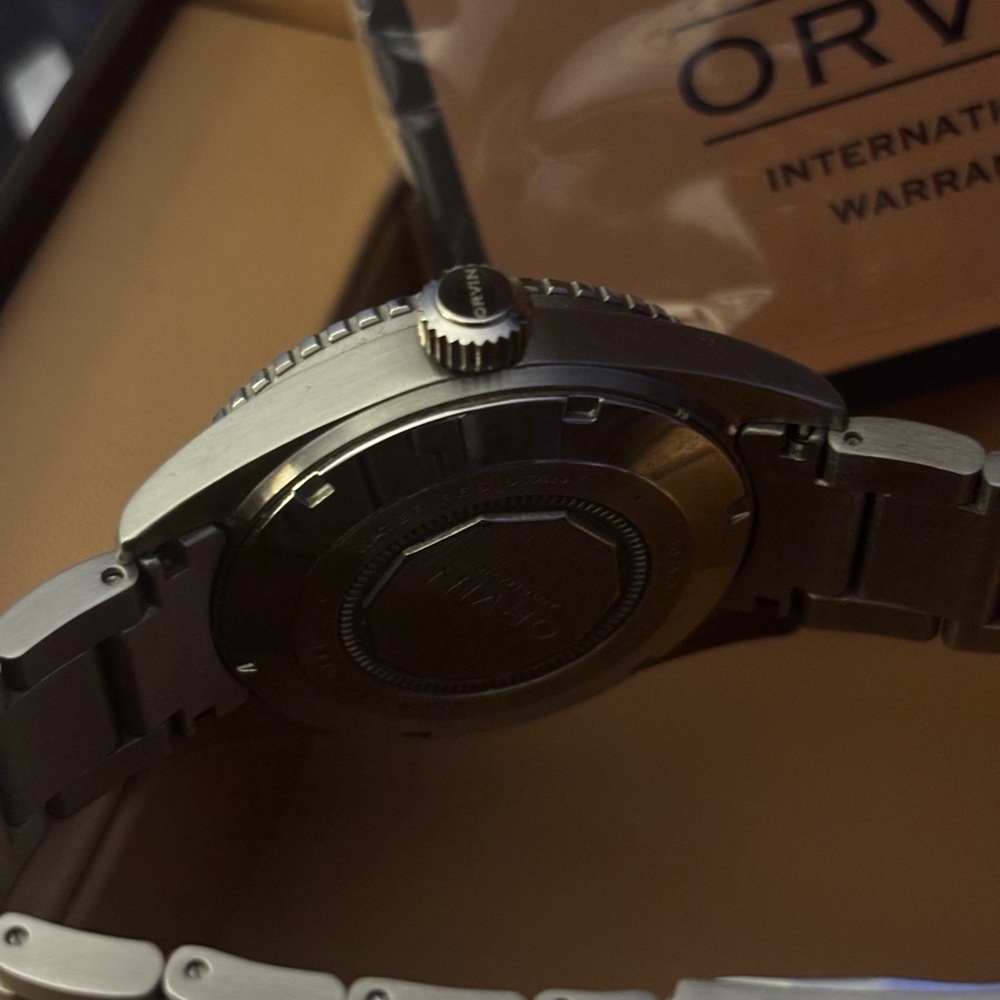 Orvin Field Diver • Sunray Khaki Green • Automatic Dive Watch • Sapphire • - Picture 8 of 9